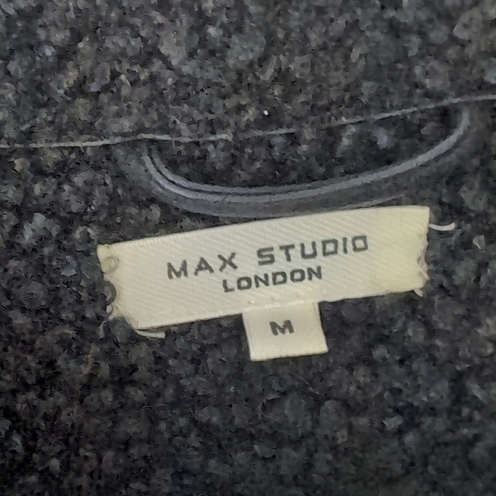 MAX Studio Faux Leather Sherling Jacket - Picture 4 of 8